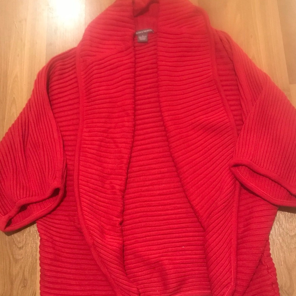 Red Shrug Sweater